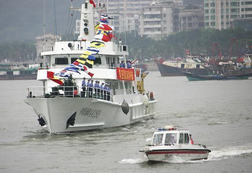 廣東省最大的漁政船“中國漁政44183號(hào)”新華社發(fā)（李建束 攝