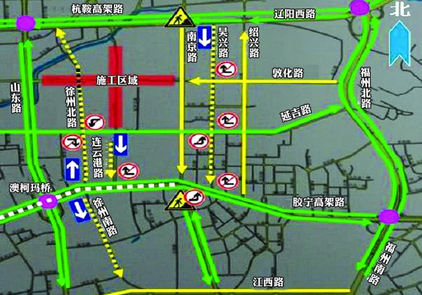 青島市區(qū)新增6條單行線 詳細調(diào)流圖公布