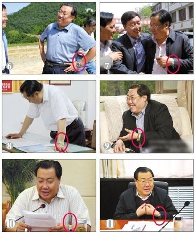 昨日，網(wǎng)友檢索出陜西安監(jiān)局長楊達才疑似戴過更多塊表。資料圖片