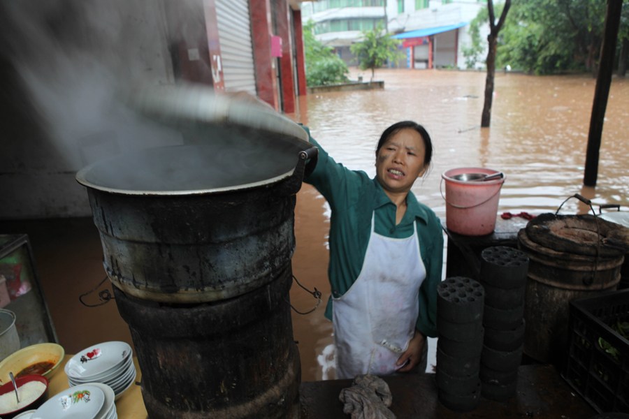 重慶大足遭受有史以來(lái)最強(qiáng)暴雨