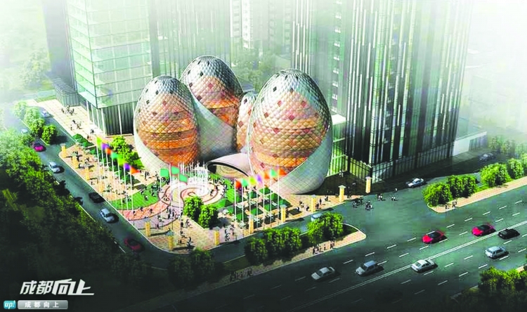 傳成都將建三個蛋形建筑 網友吐槽