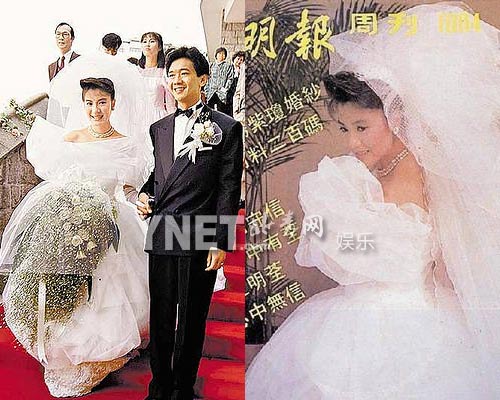 一線女星婚禮排場(chǎng)大PK 鐘楚紅百萬(wàn)婚紗戰(zhàn)林青霞