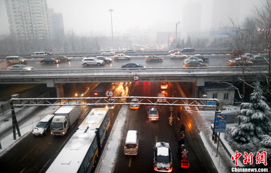 中國北方現(xiàn)大范圍降雪