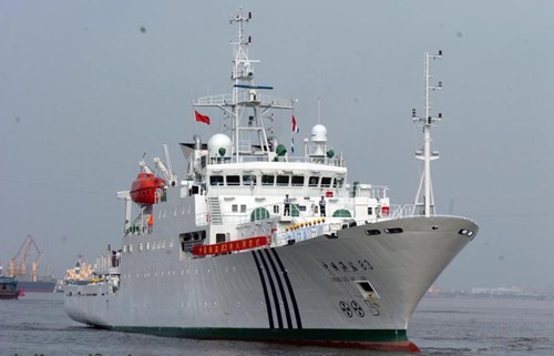 資料圖：海監(jiān)83艦是目前中國最先進的海洋調(diào)查船。.