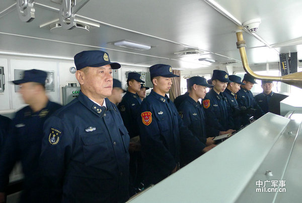 資料圖：艦艇編隊指揮員、北海艦隊司令員田中中將。