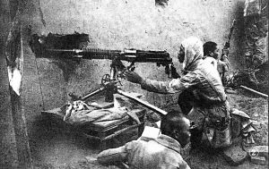 我冀中軍區(qū)第17團(tuán)一部反擊敵人的“掃蕩”。